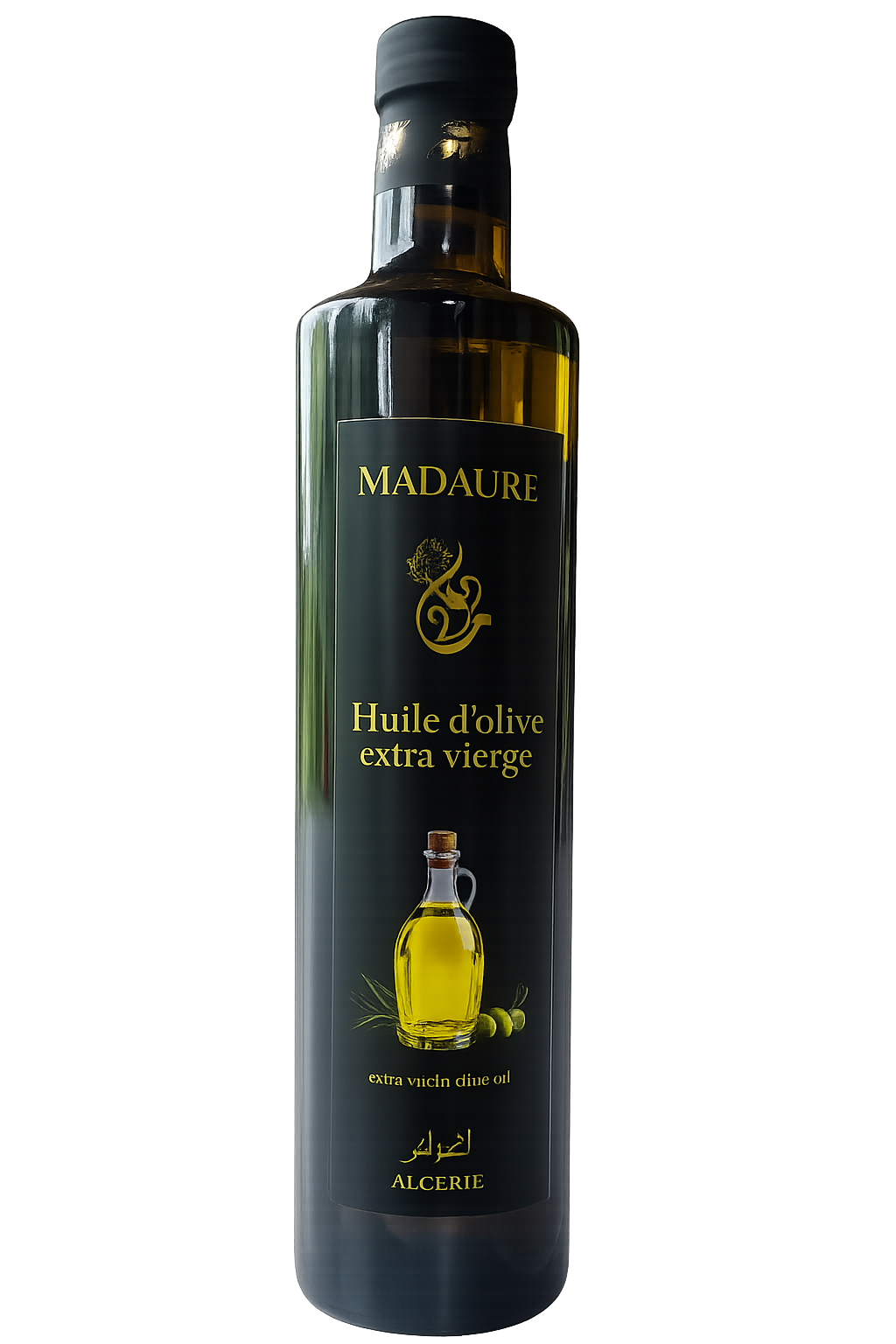 Bouteille Madaure, huile d’olive extra-vierge