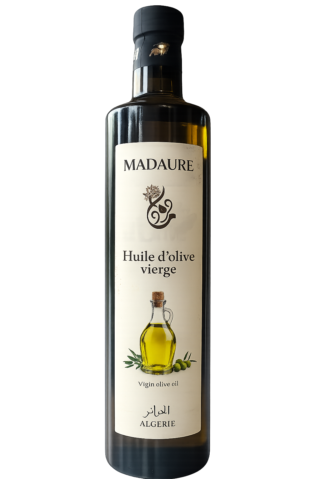 Bouteille Madaure, huile d’olive vierge